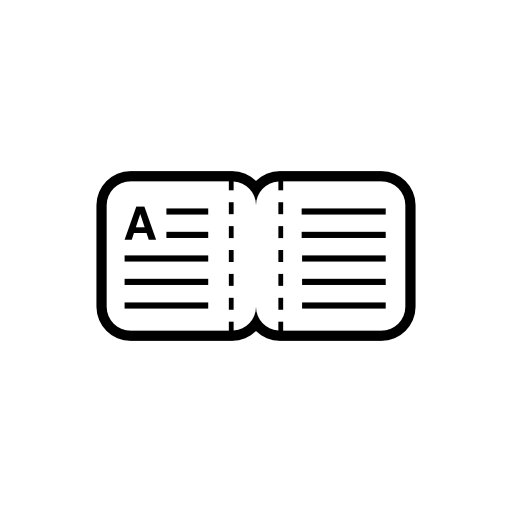 Small open book