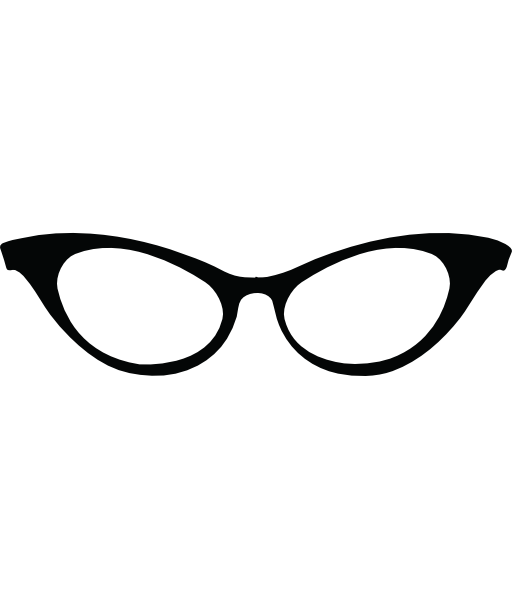 Cat eye glasses