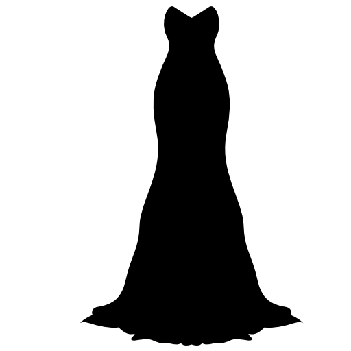 Long black gown