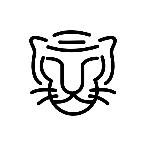 Cat face outline