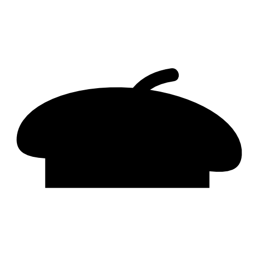 Beret black shape