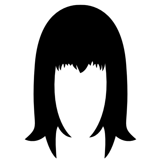 Shoulder length with full bangs wig