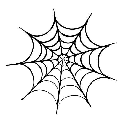 Halloween spider web