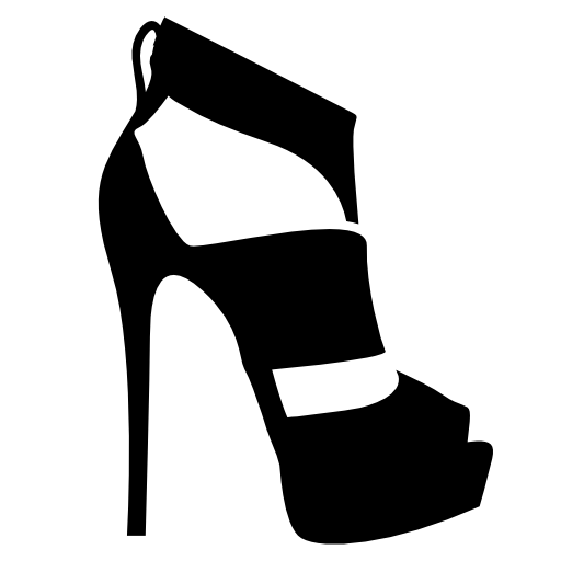 Thick strap platform stilettos