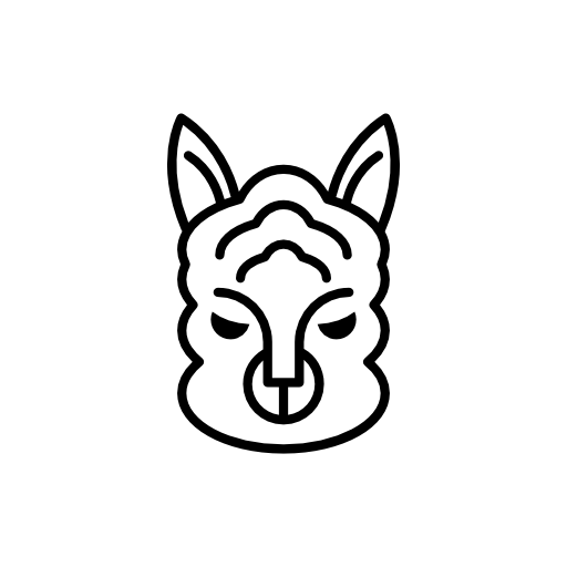 Sheep face outline