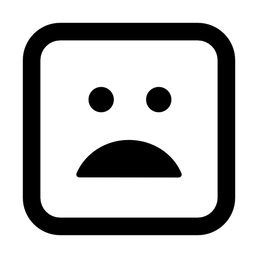 Disappointed emoticon face