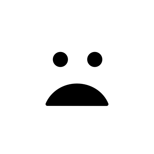 Disappointed emoticon face