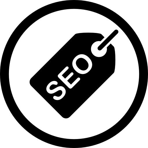 SEO tag in a circle