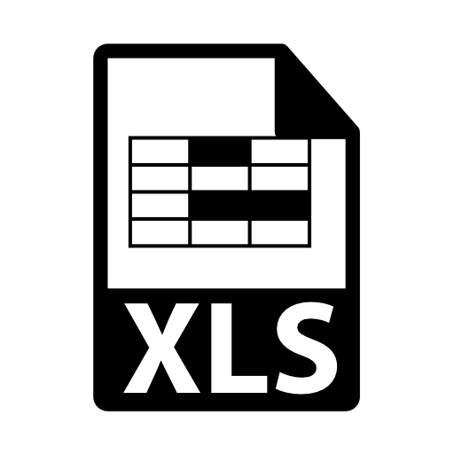 Xls file format symbol