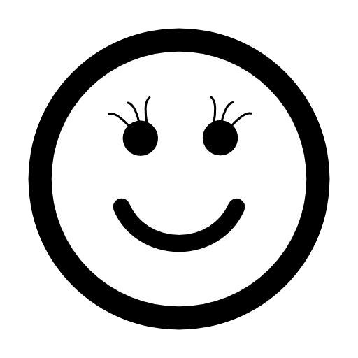 Smiley of square face shape