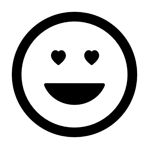 Happy emoticon smiling square