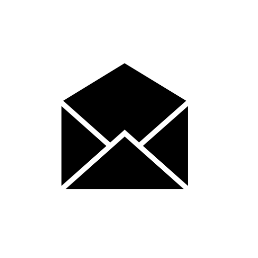 Open e-mail message envelope symbol of IOS 7 interface