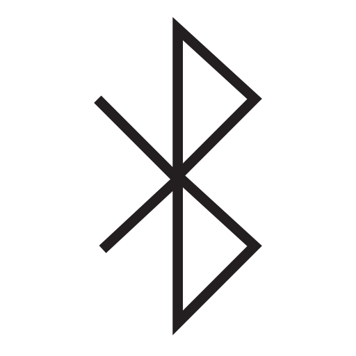 Bluetooth symbol silhouette