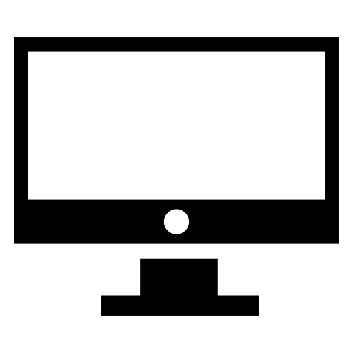 Screen of a monitor in white