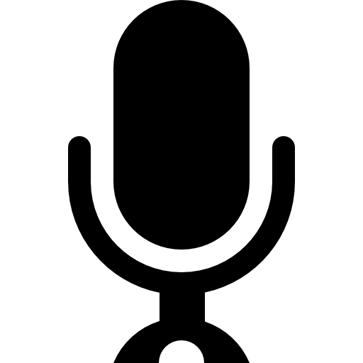 Microphone black shape