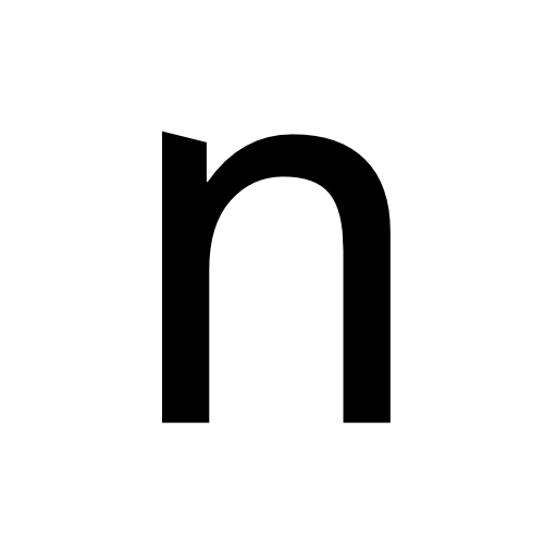 Letter n lower case font