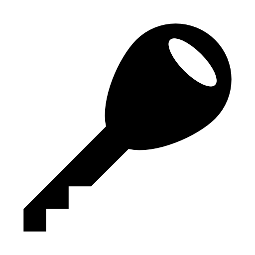 Key black silhouette