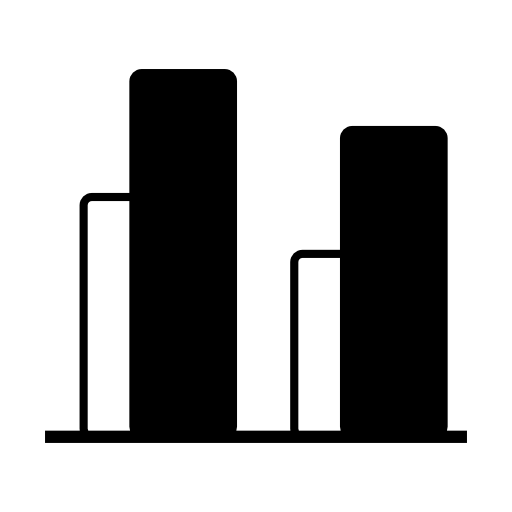 Dual bars graphic interface symbol