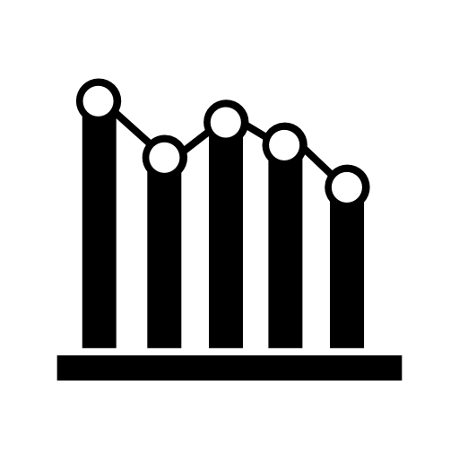 Decreasing bars chart