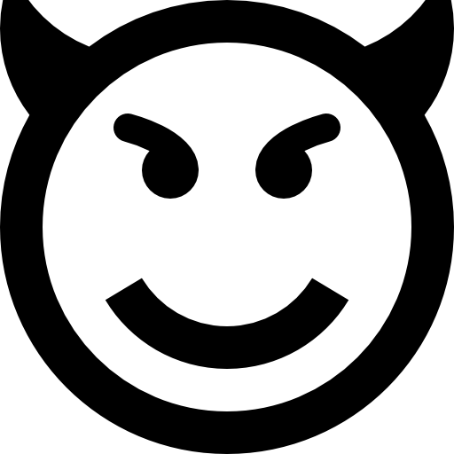 Evil emoticon