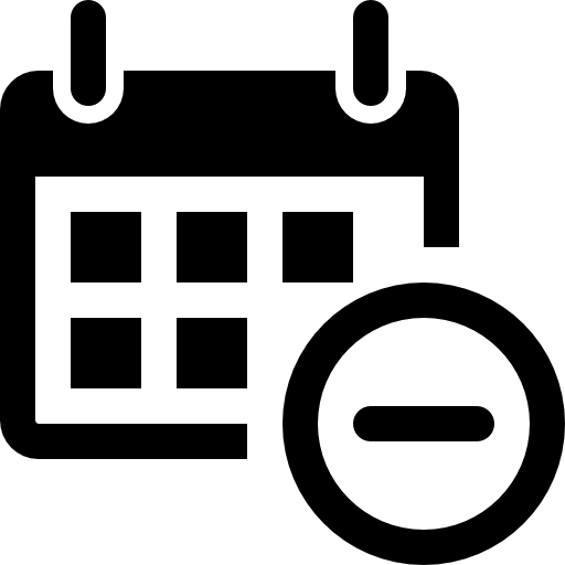 Calendar remove button