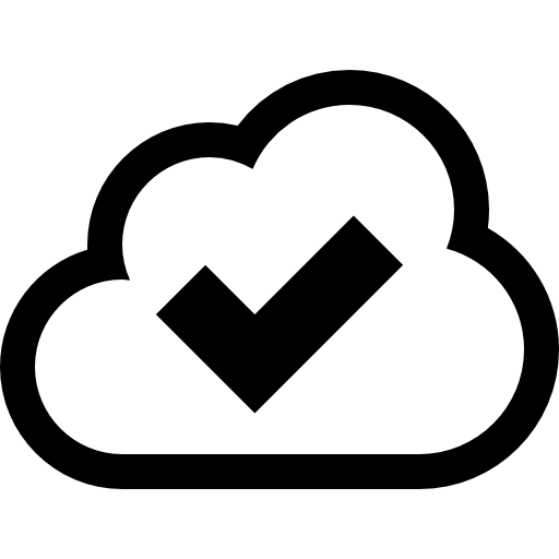 Cloud checked symbol