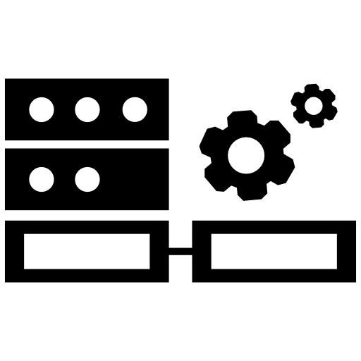 Server connection settings interface symbol